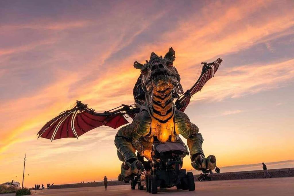 Studio Calais Front De Mer-Le Cocon Du Dragon-Classe 3 Etoiles Kültér fotó